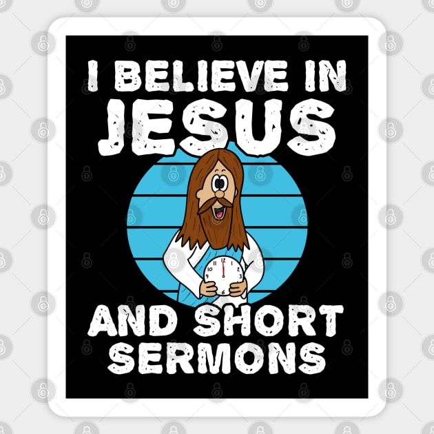 I Believe In Jesus And Short Sermons Sticker by doodlerob